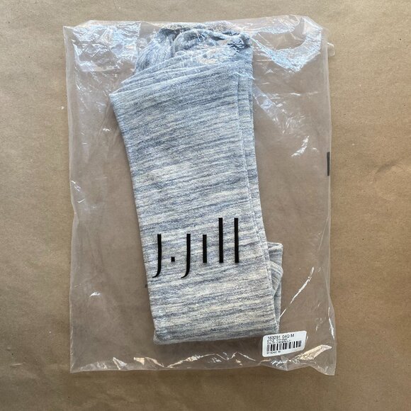 J. Jill Pure Jill Textured Space-Dyed Cream Gray Top - Picture 4 of 4